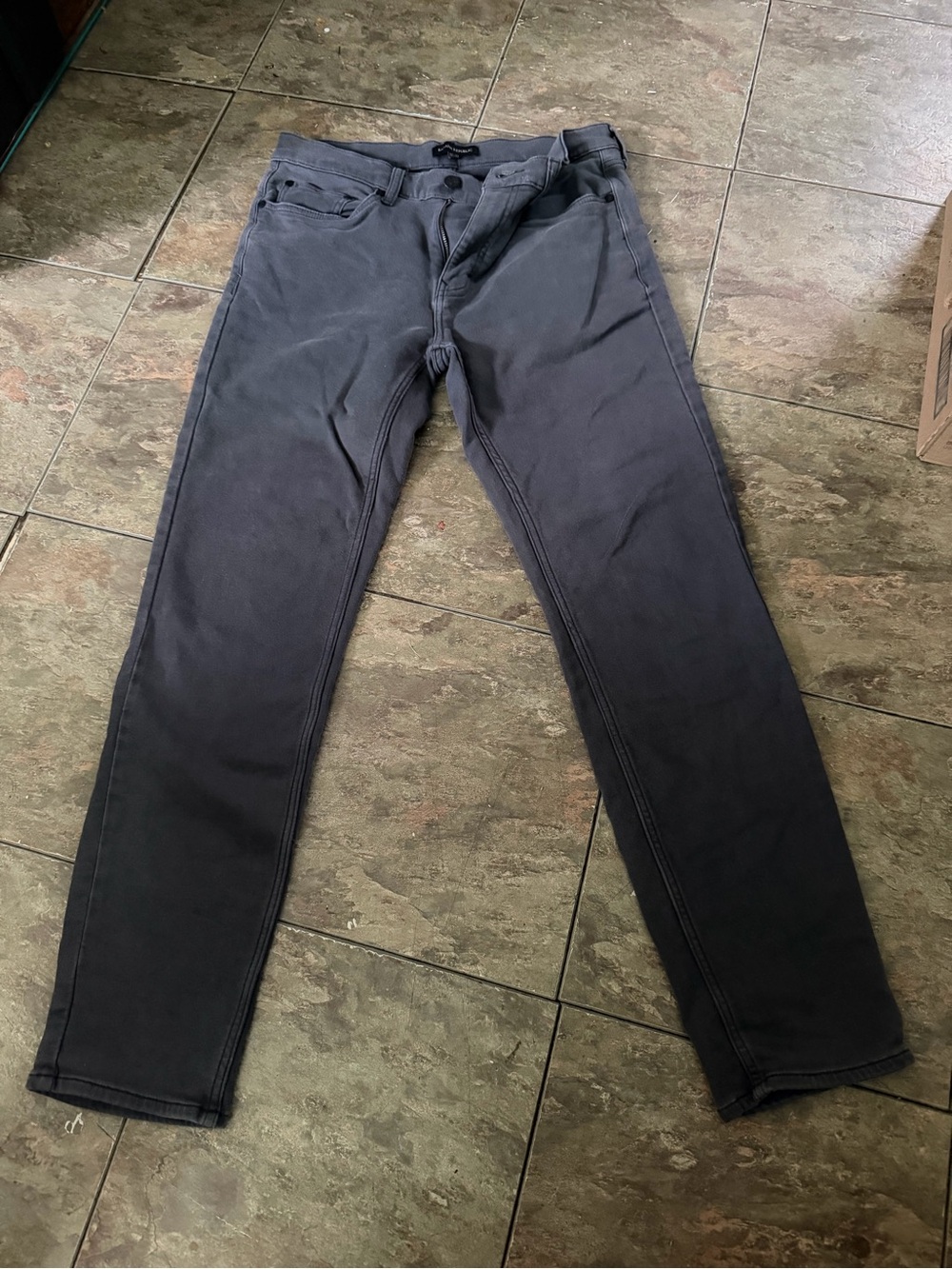 Men's Dark Gray Slim Fit Jeans